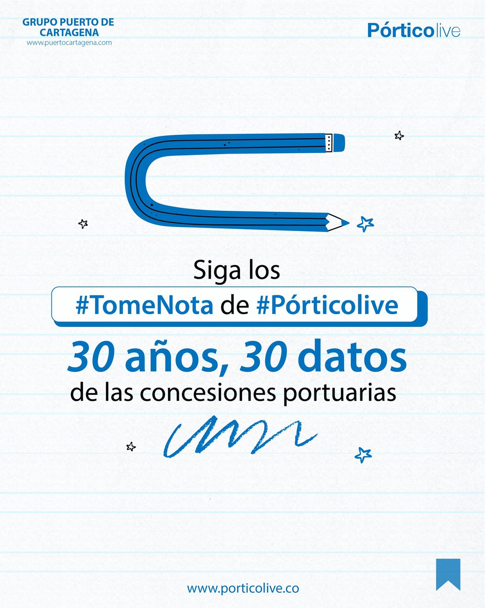 PuertoCTG's tweet photo. (1/2)
#TomeNota #Pórticolive: En cifras, durante estos 30 años, las Sociedades Portuarias Regionales (SPR) han demostrado ser un motor de desarrollo para el país. Hoy, la de Cartagena puede recibir hasta 5 barcos de 16.500 TEU al tiempo. Siga el hilo🧵 https://t.co/TGxldDg6Tt