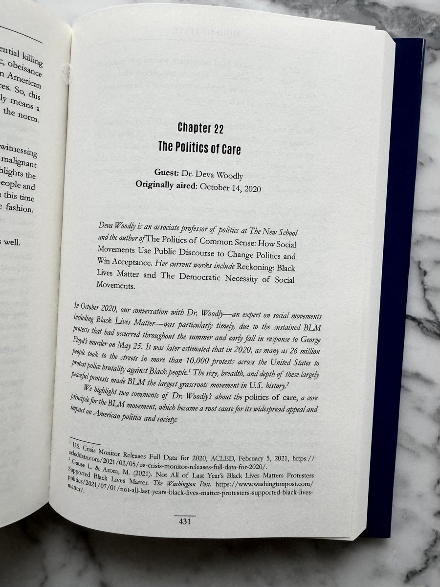mindofstatepod's tweet photo. @devarashida, happy new year! We are thrilled to announce the launch of the Mind of State book, including our important conversation with you about, "The Politics of Care." #Politics #PoliticalScience https://t.co/00PsoY6y4T