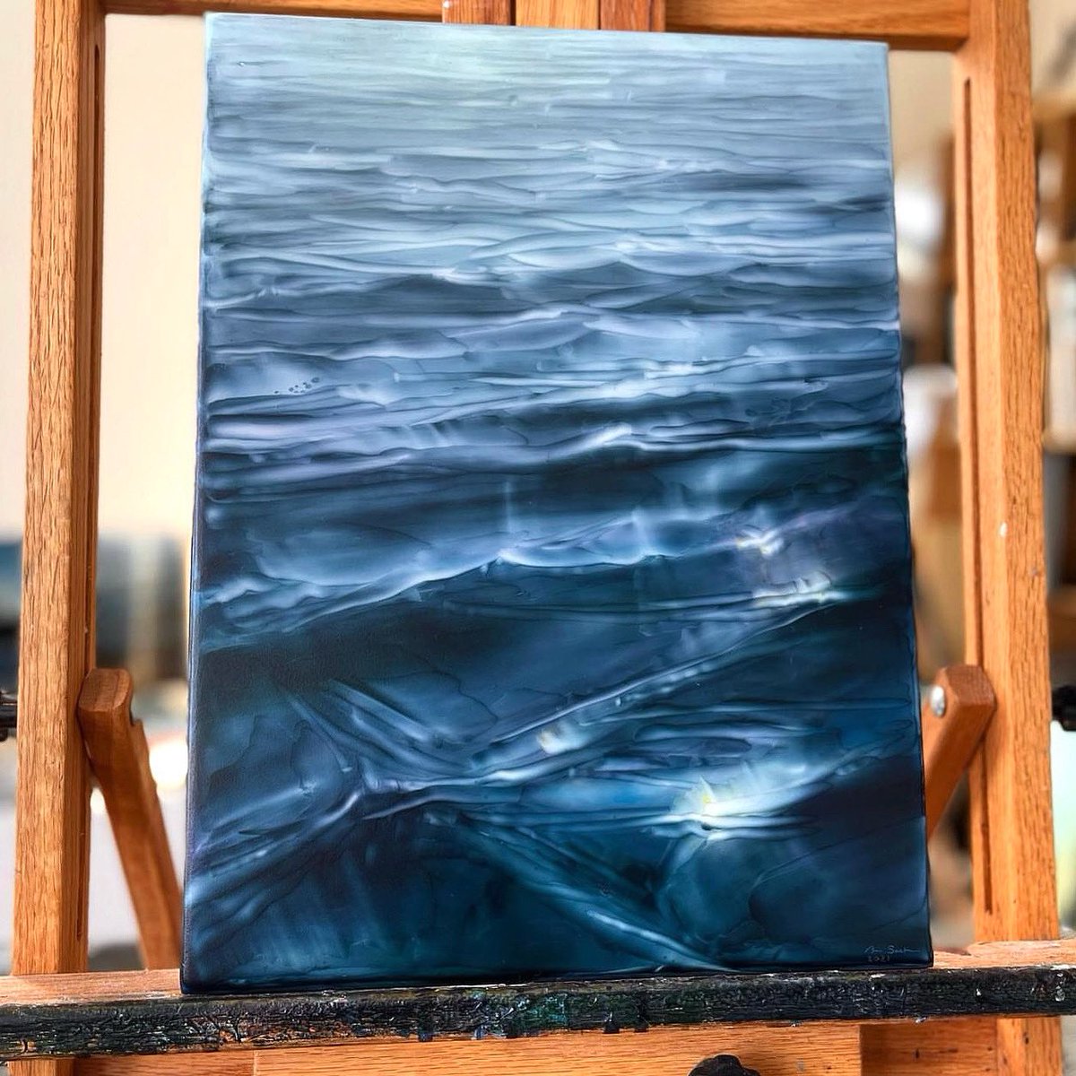 Shifting Waves (SOLD)
12”x16”, acrylic painting 
I was happy to hear that this small painting was sold through RiverSea Gallery in Astoria, Oregon. #artist #oregon #artgallery #sales #artwork #Peace