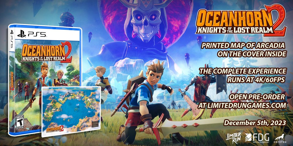 Join forces with your friends and fight against Mesmeroth's Dark Army. But hurry—you only have until Sunday to reserve your copy of Oceanhorn 2 and get in on the fight! Secure your PS5 copy today: bit.ly/4a1V2uN