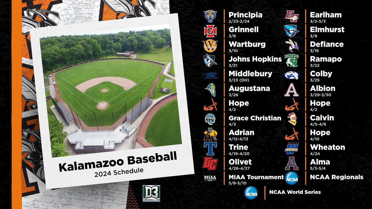 Kalamazoo College Baseball tweet media