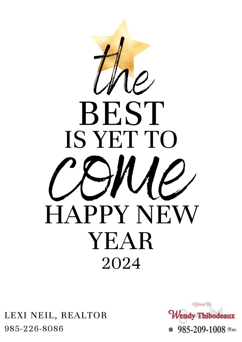 listwithlexii's tweet photo. “What the New Year brings to you will depend a great deal on what you bring to the New Year” 

Wishing you a joyful New Year! 
Excited for the opportunities ahead and looking forward to the blessings, peace, health, and success for everyone in 2024. Let's make it a great year! https://t.co/Zxfhrm5GEm