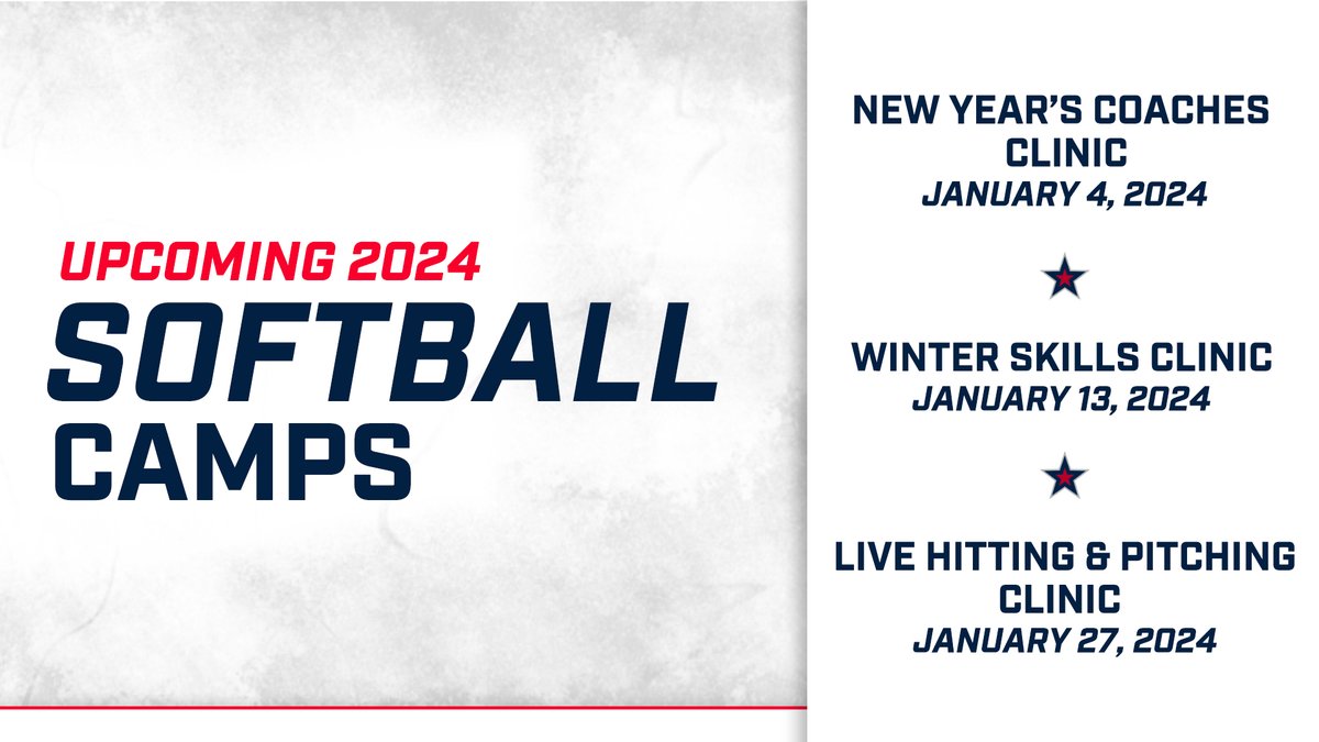 RMUSoftball's tweet photo. 2⃣0⃣2⃣4⃣ is here and we are just ✌️ days away from our Coaches Clinic. Hurry and sign up, we have a handful of spots left!!
Our Winter Skills and Live Hitting/Pitching Clinics coming up soon as well.
Join us to #GetBetter #GetRecruited & #GrowTheGame!
https://t.co/i2C6jQqsZT https://t.co/iA3QzJf2E7