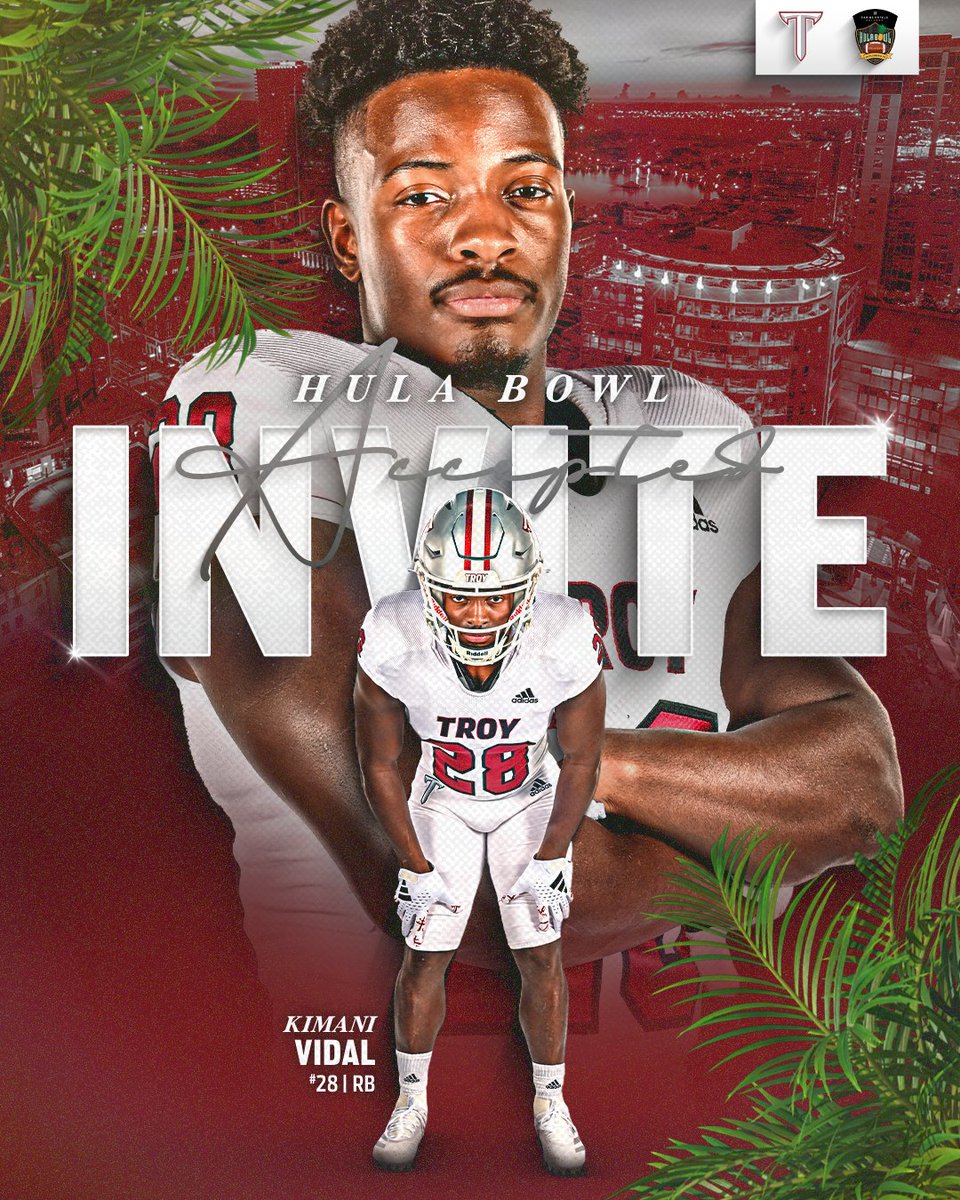 The 👑 is not done yet!!

Congrats @kimanividal on the Hula Bowl invite.

#BattleReady | #OneTROY ⚔️🏈