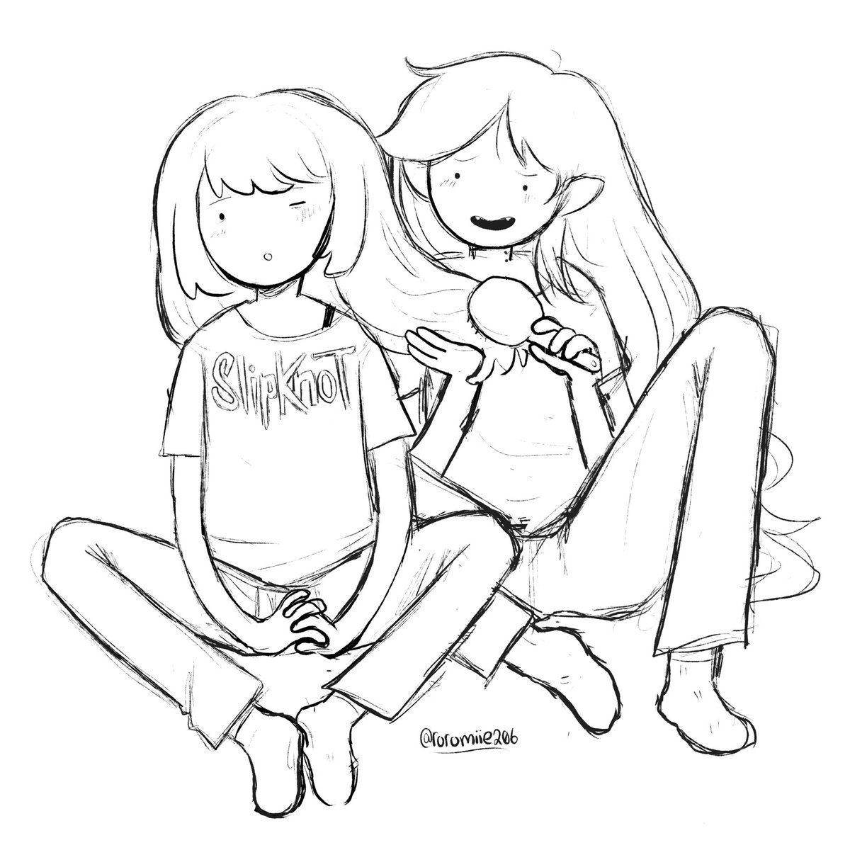 bubbline wipppp #AdventureTime #PrincessBubblegum #Marceline #fanart