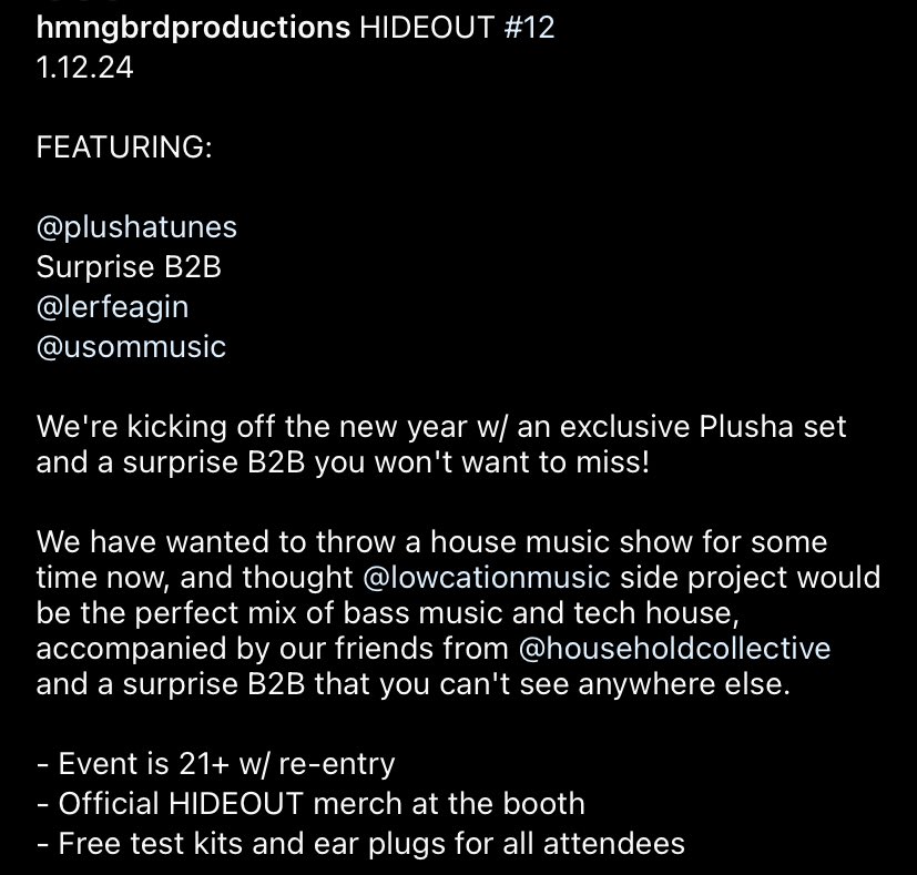hmngbrdprod's tweet photo. HH12

PLUSHA
SURPRISE B2B
LER FEAGIN
USOM https://t.co/qpZLlvgY7O