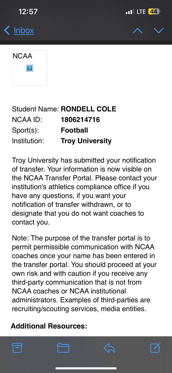 I have entered my name in the transfer portal as a Grad Transfer with 1 year of eligibility left‼️ @Get__Recruited