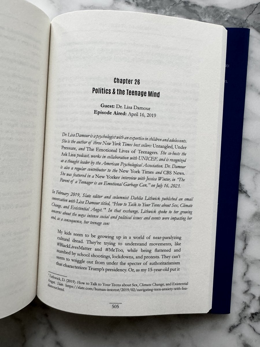 mindofstatepod's tweet photo. @LDamour, we're thrilled to announce the launch of the Mind of State book, including our compelling conversation with you about "Politics &amp; the Teenage Mind." Available now: https://t.co/zbRcjwSakP #Politics #psychology #teenagers @asklisapodcast https://t.co/dXcAHTIOmT