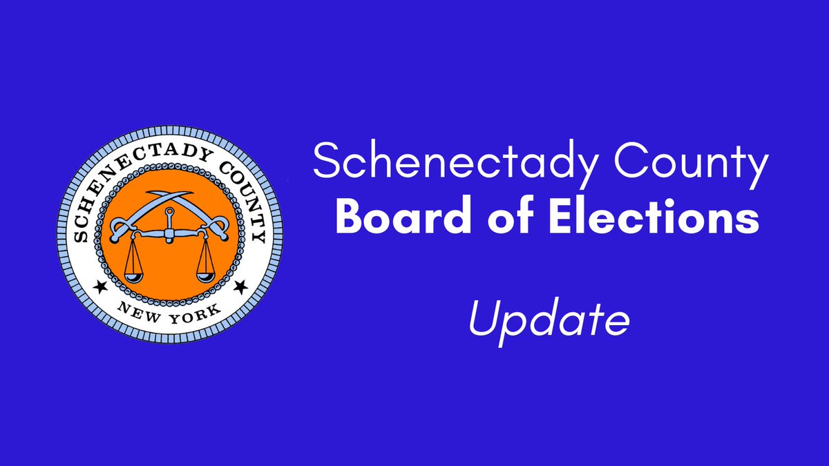 Schenectady County's Board of Elections announced new operating hours for 2024, which start today (January 2):
Weekdays: 8:00 a.m to 4:00 p.m., closed on county holidays, unless otherwise directed.
voteschenectady.com