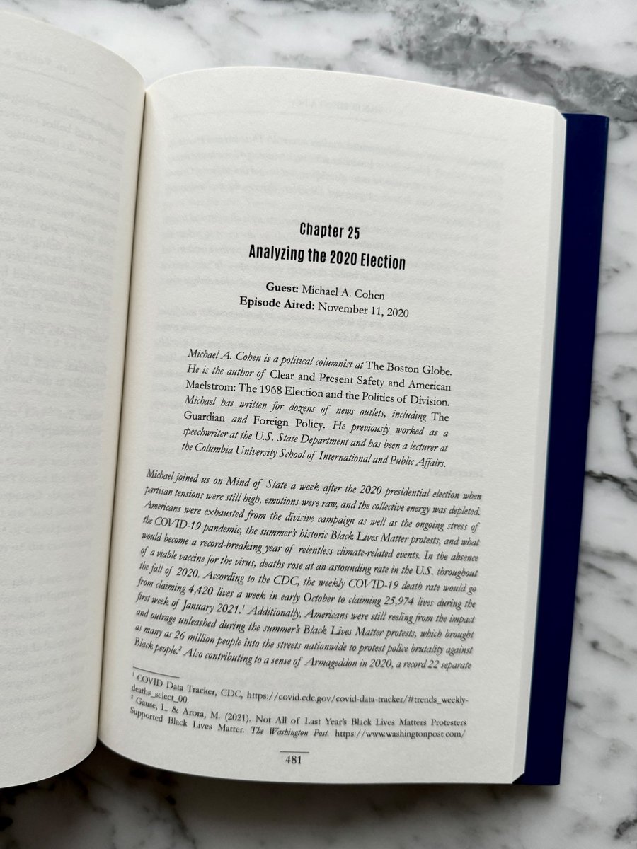 mindofstatepod's tweet photo. @speechboy71, we're thrilled to announce the launch of Mind of State, the book, including our compelling conversation with you, "Analyzing the 2020 Election." Available now: https://t.co/zbRcjwSakP #politics #Elections https://t.co/fT6p5K5QAd