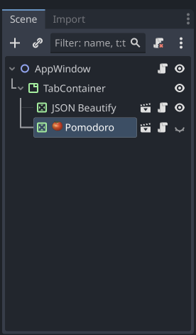 It's still so weird to me that I can use emojis while naming stuff. In this case, it's a node in Godot Engine.