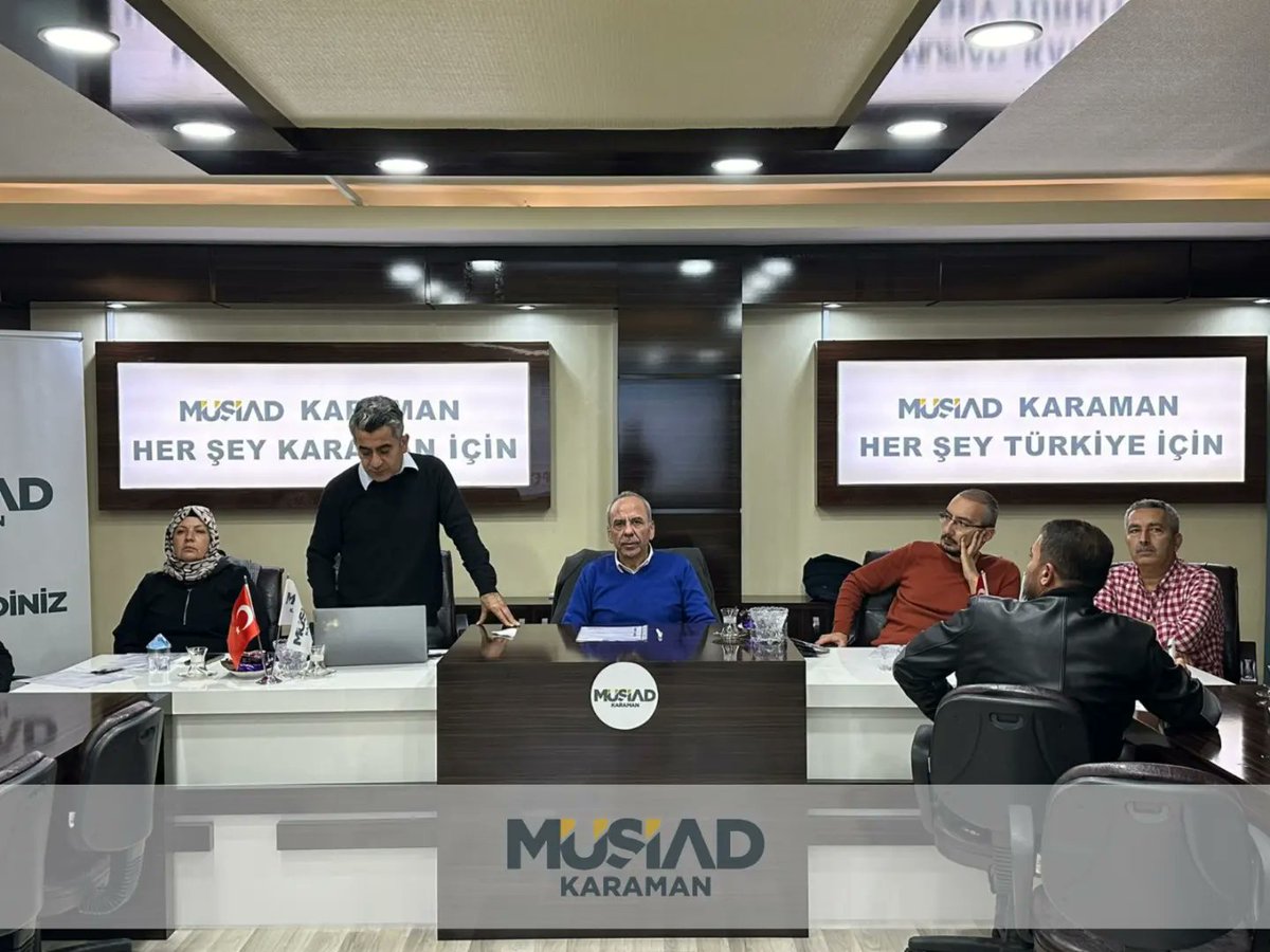 MUSIADKaraman's tweet photo. 2024 yılı Devlet destekleri hakkında 
Üyelerimize yönelik sunumlar gerçekleştirildi.Hasbihal toplantımızı Şube Başkanımız Musa Akgül başkanlığında İPED Danışmanlık firması tarafından üyelerimize yönelik bilgilendirme toplantımızı şubemiz de gerçekleştirdik. https://t.co/JBNH8YPxmZ