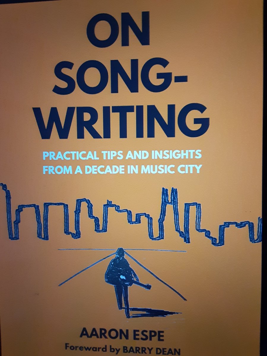I just finished reading On Songwriting by <a href="/aaronespe/">Aaron Espe</a>. I highly recommend it, especially since it's only $.99 as an Amazon Kindle book. Short book full of interesting tips for songwriters. 🎸✍️🏼I'm going to go back through it later and take some notes.