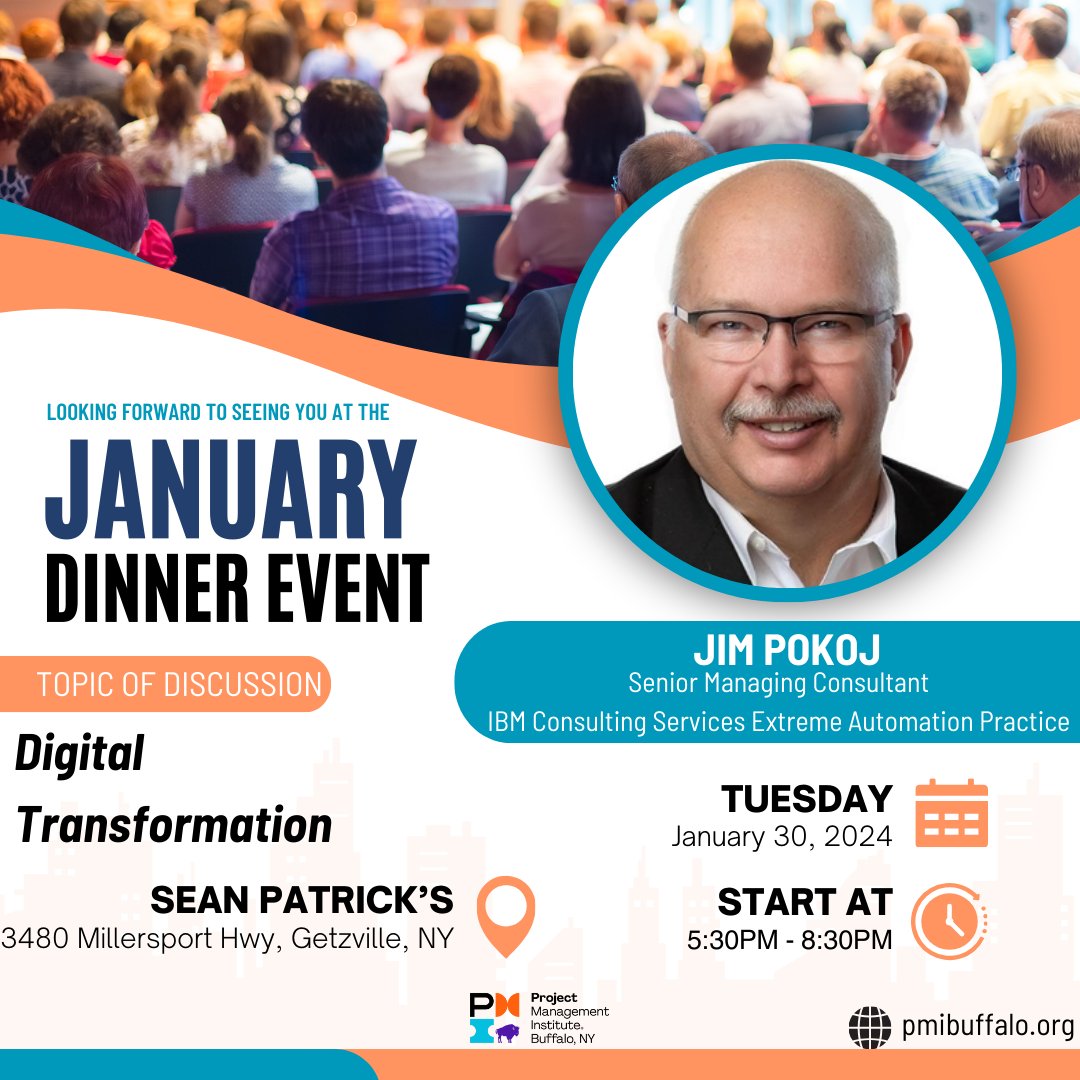 We're welcoming 2024 with our AKG tour on the 18th and our January Dinner on the 30th. Join us on 1/30 as we learn more about tools, methodologies, and best practices with Jim Pokoj.