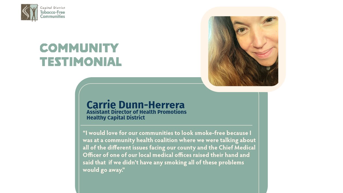 Carrie Dunn-Herrera is one of the Capital District's Health Champions! Stay tuned for her smoke-free journey later this week.

<a href="/hcdinewyork/">Healthy Capital District</a> <a href="/TobaccoFreeNYS/">Tobacco Free</a>