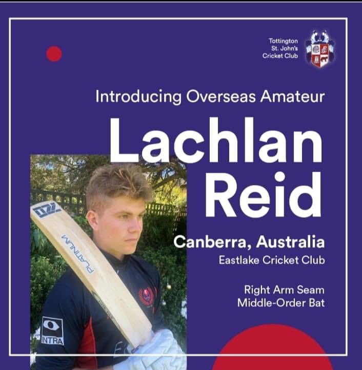 Lachlan Reid (20) is a talented seam bowling all-rounder from Canberra, Australia.
Reid is a front line right arm seamer who bowls with good pace and is a hard hitting right handed middle order batsman.

Welcome to TSJCC Lachie