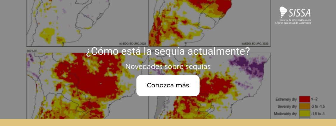 🔶 ¿Quieres conocer el estado actual de la #sequía en el sur de Sudamérica? Accede a nuestra web para consultar nuestros mapas y visualizaciones. sissa.crc-sas.org/monitoreo/esta…