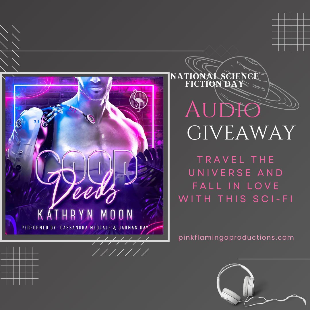 🦩 Giveaway🦩 Celebrate National Science Fiction Day with this giveaway Good Deeds by @kathryn_moon Narrated by @VoiceOfCass & @jarmanvoices Fill out this form to enter: forms.gle/9eKSjAofHiyHfb… Ends: 01/09/2024 🦩 #Flock #PFPAudio #PinkFlamingoProductions #Audiobook #Giveaway