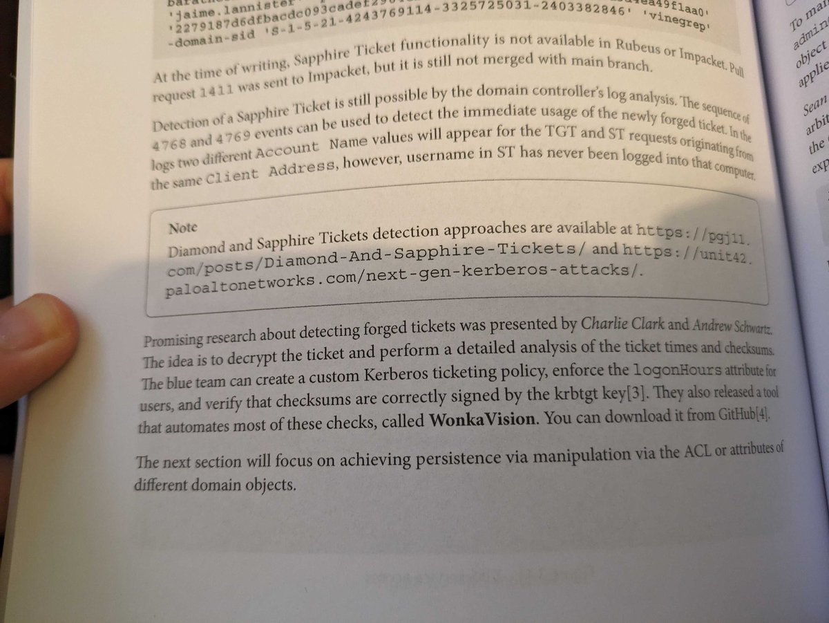 Andrew (@4ndr3w6s) on Twitter photo Wow did not have “be in a book” for my 2024 🤯🤩 Thank you Denis Isakov!
Thank you <a href="/exploitph/">Charlie Clark</a> for always including me in the journey of Kerberos with you 💜! Wow did not have “be in a book” for my 2024 🤯🤩 Thank you Denis Isakov!
Thank you <a href="/exploitph/">Charlie Clark</a> for always including me in the journey of Kerberos with you 💜!
