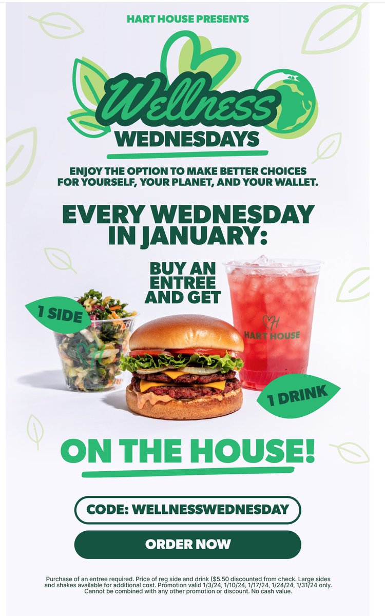 Shmeedly (@shmeedly) on Twitter photo <a href="/myharthouse/">Hart House</a> New Year, New You? Free Side & Free Drink for Wellness Wednesdays in January! This is a great offer from <a href="/KevinHart4real/">Kevin Hart</a> 's delicious vegan restaurant: Hart House! <a href="/myharthouse/">Hart House</a> New Year, New You? Free Side & Free Drink for Wellness Wednesdays in January! This is a great offer from <a href="/KevinHart4real/">Kevin Hart</a> 's delicious vegan restaurant: Hart House!