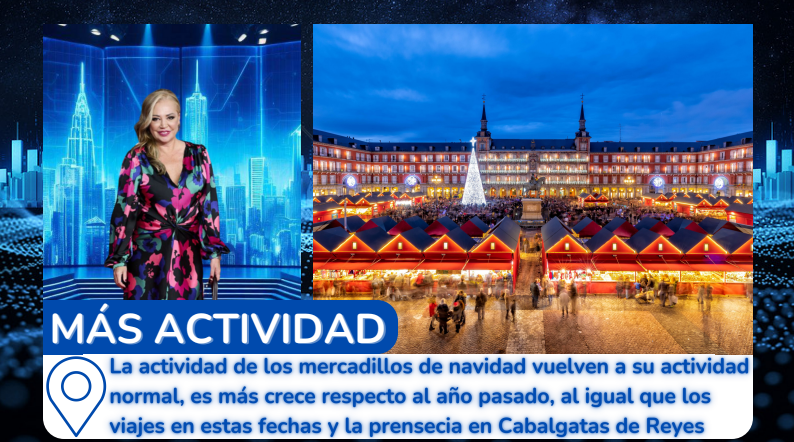 Las actividades en los mercadillos de Navidad vuelven a su actividad normal, es más, crece respecto al año pasado. #EstáPasando3