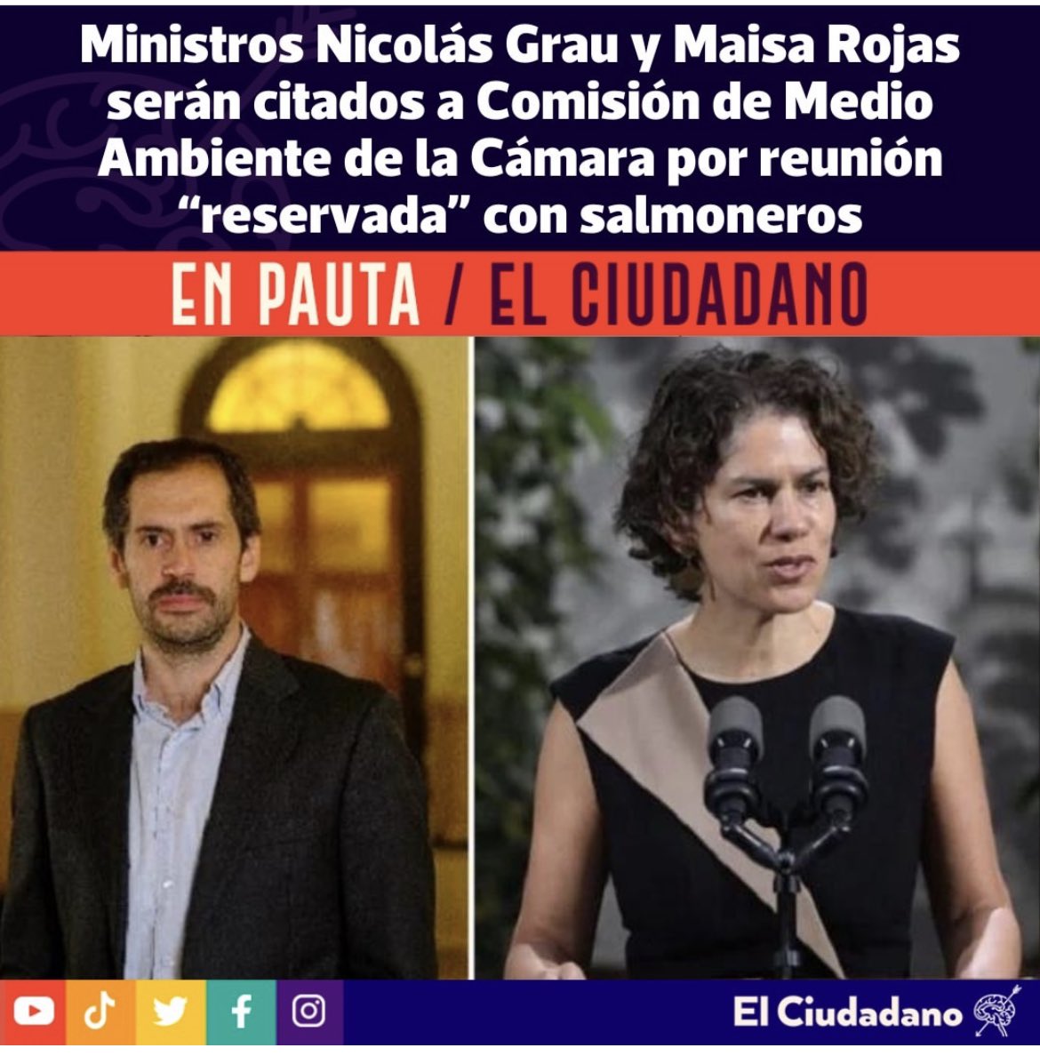 SinSalmoneras's tweet image. ¿Que medidas tomará el presidente @GabrielBoric para remediar esto ?

Las confianzas con las organizaciones socioambientales están quebradas nuevamente .

También en nueva ley de pesca @TodosPescamos 

@nico_grau @Maisa_Rojas @javimoralesalva @JaimeSaezQuiroz @Felixecologista