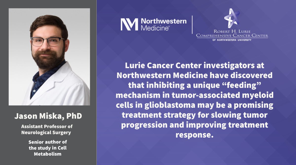 Lurie Cancer Center (@luriecancer) on Twitter photo Lurie Cancer Center investigators at <a href="/NorthwesternMed/">Northwestern Medicine</a> discovered that immune cells in the #glioblastoma tumor microenvironment use a unique āfeedingā mechanism that promotes tumor growth and immunosuppression, according to findings <a href="/Cell_Metabolism/">Cell Metabolism</a>. news.feinberg.northwestern.edu/2024/01/02/nov⦠#BTSM Lurie Cancer Center investigators at <a href="/NorthwesternMed/">Northwestern Medicine</a> discovered that immune cells in the #glioblastoma tumor microenvironment use a unique āfeedingā mechanism that promotes tumor growth and immunosuppression, according to findings <a href="/Cell_Metabolism/">Cell Metabolism</a>. news.feinberg.northwestern.edu/2024/01/02/nov⦠#BTSM