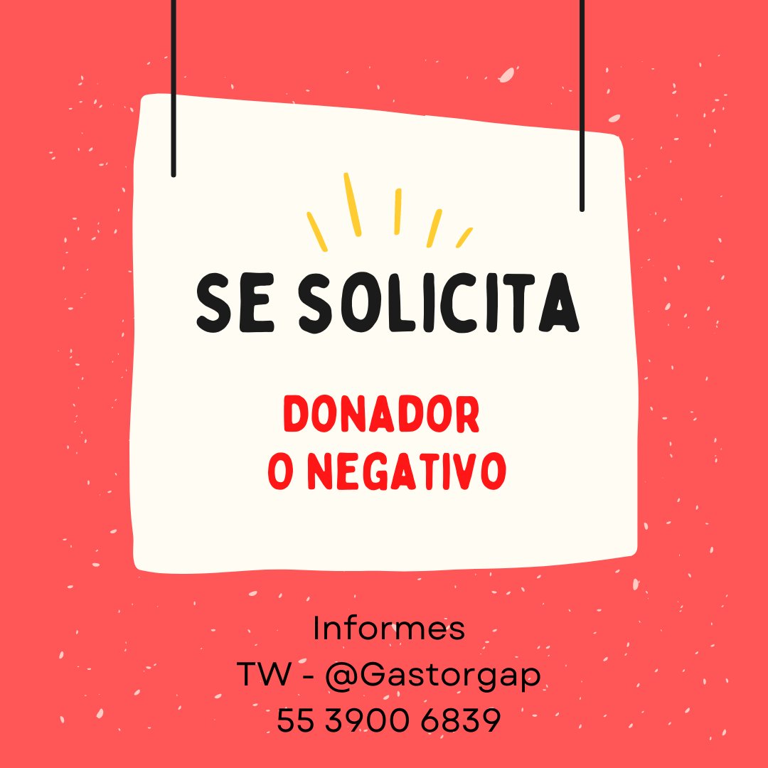 Gastorgap's tweet photo. Seguimos buscando a quien pueda donar sangre O-
Gracias por el RT. https://t.co/pPVawfuG45