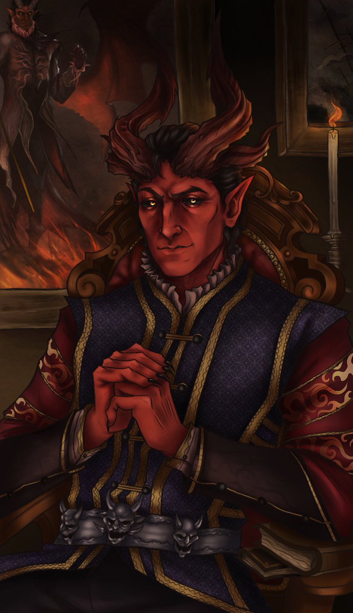 fruity_cl0wn's tweet photo. I had so much fun with this piece, my beloved Raphael🔥 @baldursgate3 #BaldurGate3 #BG3 #BG3fanart #bg3raphael #Raphaelbg3 https://t.co/PO6MnAvBgF