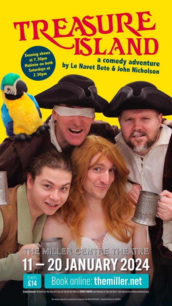 Roxted01's tweet photo. Whilst the panto he wrote is on at the Barn - the Roxted singer is starring in this at the Miller centre - some ticket availability https://t.co/RUg3BqD8JZ