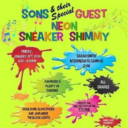 1st Annual Sneaker Shimmy tickets are NOW for sale on the HUB!  Don't miss this fun event on Friday Jan 19th from 6:30-8:00PM.  Get your tickets now!