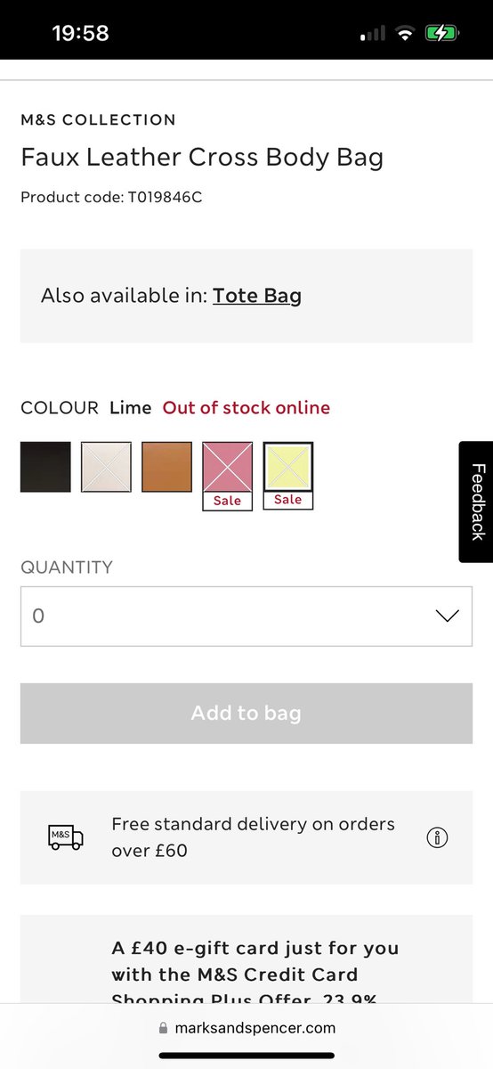 PrettySolitaire's tweet photo. @marksandspencer Thank you. I don’t think this service is available on sale items unfortunately. There’s no option to add email for stock updates… https://t.co/wSzvk5dogv
