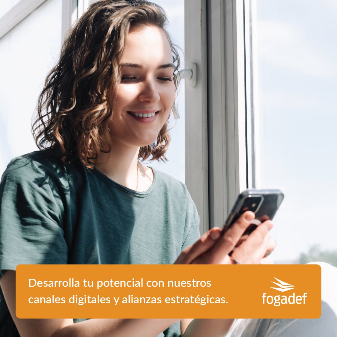 ¡FOGADEF, tu aliado financiero para crecer! 💰✨ Gestiones ágiles a tu alcance. Desarrolla tu potencial con nuestros canales digitales y alianzas estratégicas regionales. Escribinos para conocer más sobre cómo impulsar tu crecimiento financiero. 🚀 #FOGADEF #CrecimientoFinanciero