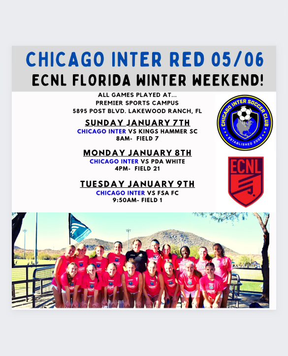 Chicago Inter ECNL Class of 24 (@inter06red) on Twitter photo Looking forward to our trip down south!!
<a href="/chiINTER/">Chicago Inter SC</a> <a href="/ECNLgirls/">ECNL Girls</a> <a href="/ImCollegeSoccer/">College Soccer Truth ™</a> <a href="/ImYouthSoccer/">ECNL/GA/Recruiting/College Soccer</a> <a href="/TheSoccerWire/">SoccerWire</a> Looking forward to our trip down south!!
<a href="/chiINTER/">Chicago Inter SC</a> <a href="/ECNLgirls/">ECNL Girls</a> <a href="/ImCollegeSoccer/">College Soccer Truth ™</a> <a href="/ImYouthSoccer/">ECNL/GA/Recruiting/College Soccer</a> <a href="/TheSoccerWire/">SoccerWire</a>