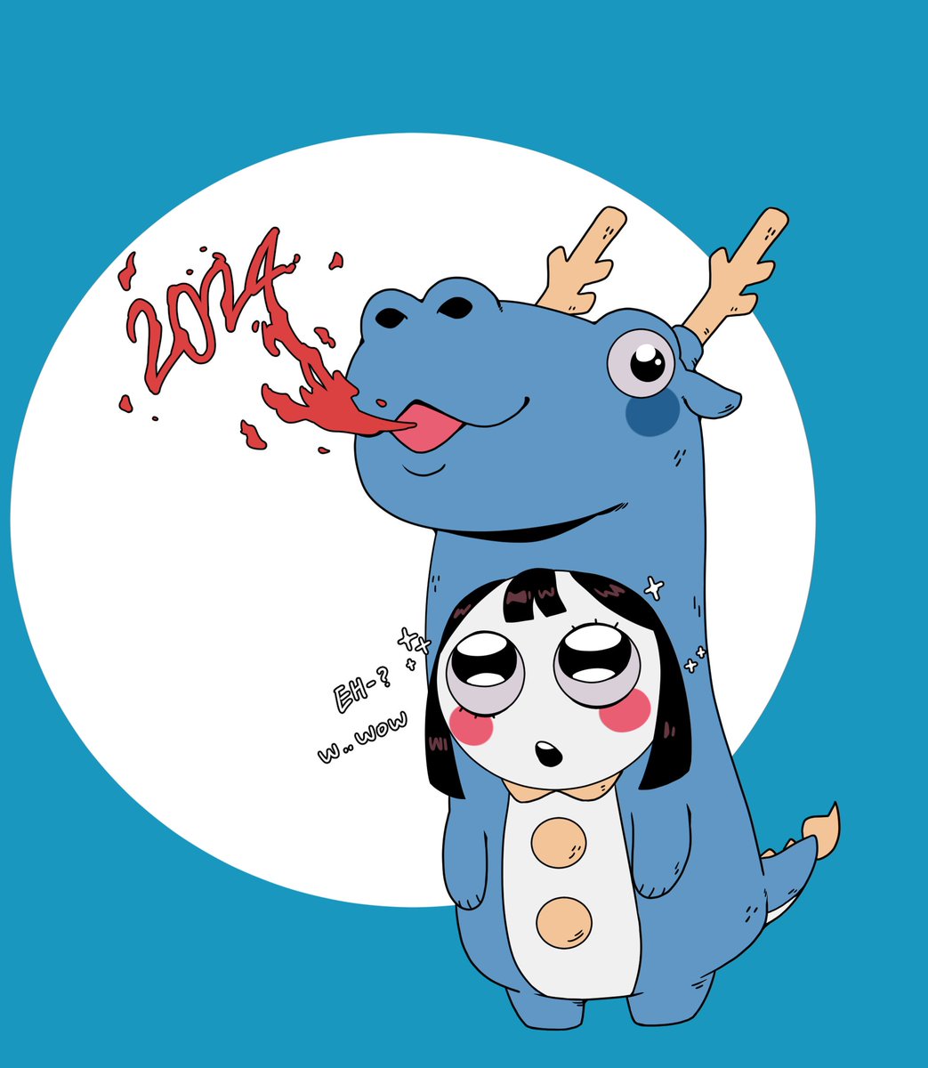 「Today I couldn't draw anything so I eras」|검은목기린のイラスト