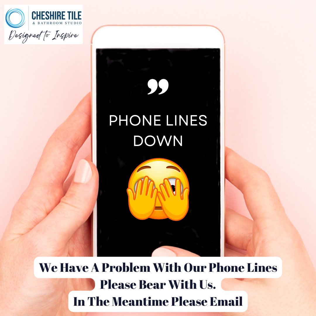 We’ve got some problems with our phone systems please bear with us while we work on a solution.