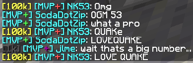 NKFiftyThree's tweet photo. It took me a decade but I finally managed to get 100k quakecraft kills!! https://t.co/rT7ikNh18a