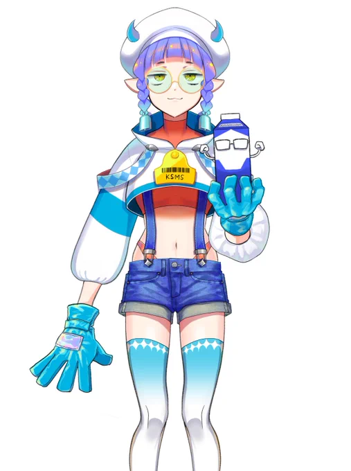 もし気に入ってくれたら自由に描いてください 配信5秒で飽きたわりにクソ生意気に絵タグもあります #爆ニ画