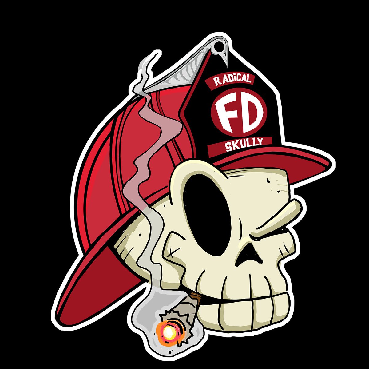 RadicalFD's tweet image. Our newest mascot, Skully Skullivan is in the sticker shop and ready to be on your helmet! He looks great on everything though, so be sure and get more than one! 🤣

Mustache variants are available but extremely limited! Hit us up today at radicalfd.com!
