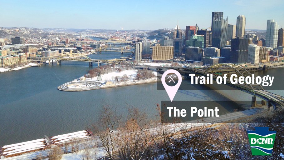 DCNRnews's tweet photo. Follow the Trail of Geology at #PointStatePark and explore how glaciers effected the rivers’ flow and formed much of the landscape seen around Pittsburgh today. Learn more ➡️ https://t.co/duEjWS18KP. #TrailTuesday #PaGeology #PaStateParks https://t.co/HRdJsepcwE