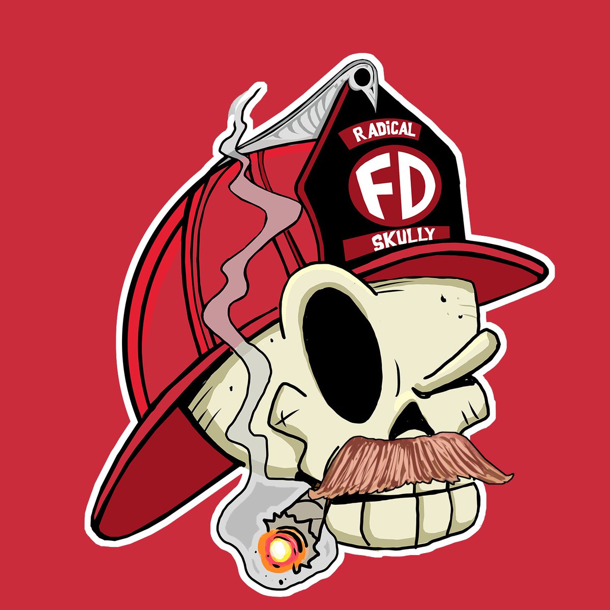 RadicalFD's tweet image. Our newest mascot, Skully Skullivan is in the sticker shop and ready to be on your helmet! He looks great on everything though, so be sure and get more than one! 🤣

Mustache variants are available but extremely limited! Hit us up today at radicalfd.com!