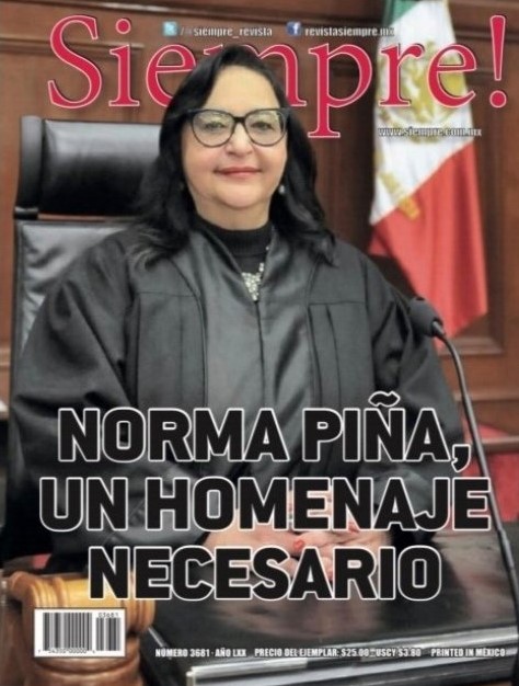 El Cinismo de la #OposicionMiserableYMezquina No tiene limites!!.. Cómo por qué o para qué se tendría que homenajear a Norma Piña?.. Urge una reforma al Poder Judicial!!..😎