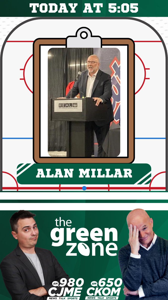GreenZoneSK's tweet photo. AND WE’RE BACK! It’s the first show of 2024! Check the lineup:
2:35 @MattCullenLive #WorldJuniors
3:05 Jamie & Drew Holiday Catch Up
3:35 #TruthOrTrash
4:05 Football At 4 w/@BrittonGray
4:35 Dropping The Gloves - #WinterClassic
5:05 Alan Millar @WHLPats
#GreenZone https://t.co/0pVUav90X7