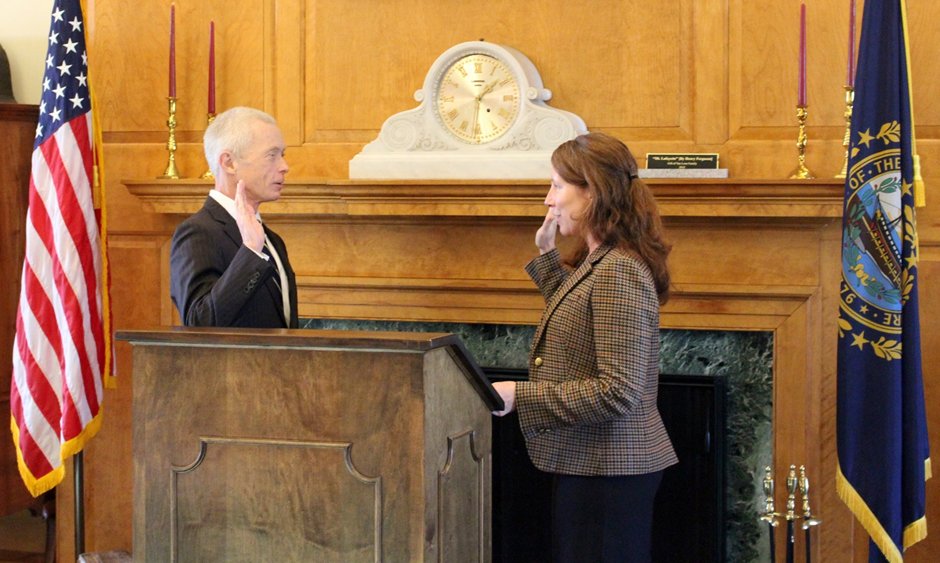 Melissa Beth Countway, of Alton, was officially sworn in today as the 110th Associate Justice of the NH Supreme Court. Countway makes history as the 4th woman and first ever Circuit Court Judge to serve on the high court. She was previously a prosecutor and ran her own law firm.