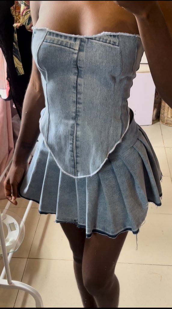 Fanciee_'s tweet photo. Denim set I designed last year. https://t.co/wcOw7SMnO1