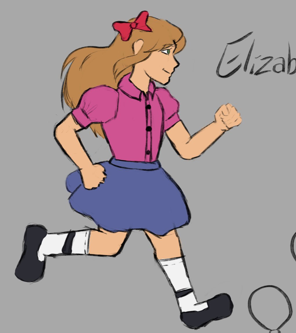 kiddiestrangle's tweet photo. Elizabeth sketches :D still don’t know what I want her design to be in my style…but anyway these are redraws from the FNaF encyclopedia of Elizabeth Afton- first time drawing circus baby! https://t.co/VF4DNE6DQW