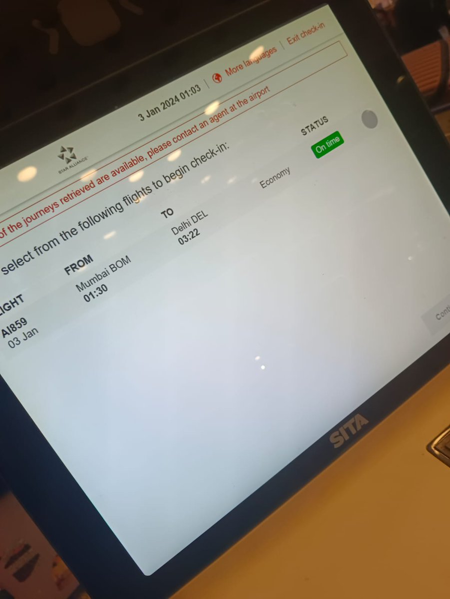 nitinsri06's tweet photo. @airindia 
@AirIndiaX 
This is totally unacceptable from Air India customer service!!!
Boarding denied at Mumbai airport ( T2)  even after reaching an hour early from the departure!

Please look into this matter 

#AirIndia 
#airindiacustomer
#Airindiacustomerservice https://t.co/jAwqgH78k7