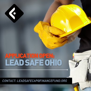 FinanceFund's tweet photo. @OhioDevelopment partnered with us to administer #LeadSafeOhio: Workforce Development Program. This capital will aid Ohio construction companies + increase the number of lead contractors around the state. 
 
Applications are capped at $100K + available at https://t.co/oyOzu1nRto. https://t.co/DwzqPJz6LN