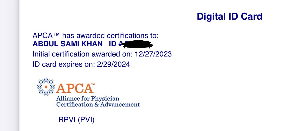 RPVI certified!