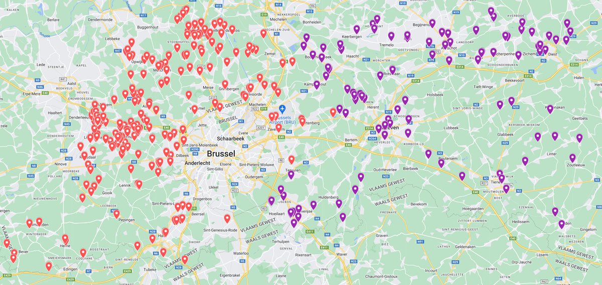 UPDATE 21 uur:
🌧 De provinciale brandweerdispatching behandelt momenteel 349 oproepen voor wateroverlast, waarvan 252 in onze zone en 97 in Hulpverleningszone Oost.

Wateroverlast melden: surf naar 1722.be of bel 1722.